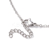 Tarnish Resistant 3Pcs 3 Styles 304 Stainless Steel Cable Chain Necklace Makings NJEW-JN04934-02-4