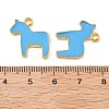 Alloy Enamel Animal Horse Pendants ENAM-M004-06G-3