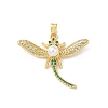 Brass Micro Pave Cubic Zirconia Pendants LS-KK-F905-12G-01-1