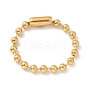 PVD Vacuum Plating 304 Stainless Steel Ball Chain Necklace & Bracelet Set STAS-D181-01G-01C-3