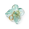 Electroplate Glass Beads Charms PALLOY-JF03107-01-5