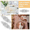 2Pcs Alloy with Rhinestone Sewing Decorate DIY-FH0006-82S-5