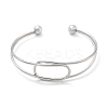 304 Stainless Steel Cuff Bangles BJEW-L682-034P-4