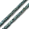 Electroplated Natural Lava Rock Beads Strands G-Q1009-B01-02F-1