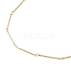 Ion Plating(IP) 304 Stainless Steel Twist Bar Link Chain Necklace NJEW-K249-08G-2
