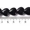 Synthetic Blue Goldstone Beads Strands G-I372-A12-02-3