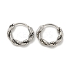 316 Surgical Stainless Steel Hoop Earrings EJEW-D096-19D-AS-1