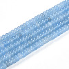Dyed Natural White Jade Beads Strands X-G-T139-57A-05-4