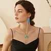 6 Pairs 6 Colors Acrylic Cross Dangle Earrings with Platinum Iron Pins for Woman EJEW-FI0003-25-7