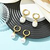 2 Pairs 202 Stainless Steel Hoop Dangle Earrings EJEW-JE07174-1