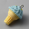 Opaque Resin Imitation Food Pendants RESI-WH0035-44B-2