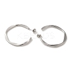 Non-Tarnish 304 Stainless Steel C-Shaped Stud Earrings for Women EJEW-Z066-07P-2