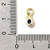Brass Cubic Zirconia Charms KK-G554-01A-03-3