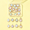 20Pcs 10 Styles Alloy Glass Pendants FIND-FS0003-50-6