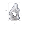 3D Abstract Human Thinker DIY Food Grade Silicone Statue Candle Molds PW-WG99230-02-1