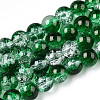 Baking Paint Crackle Glass Bead Strands LS-CCG-S001-8mm-19-4