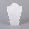Organic Glass Jewelry Earring and Necklace Bust Displays ODIS-G013-01-2