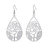 Hollow Brass Dangle Earrings for Women WG72A0C-03-1