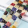 Square Handmade Millefiori Glass Beads LK-R004-46-5