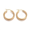 304 Stainless Steel Geometric Hoop Earrings STAS-D171-16B-G-1
