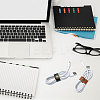 24Pcs 2 Colors PU Leather Cable Zip Ties DIY-CA0006-57-7