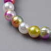 Acrylic & ABS Plastic Imitation Pearl Beads Stretch Bracelets BJEW-JB04759-01-4