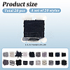 20Pcs 20 Styles Polycotton Fringe Trim Ribbons OCOR-GF0004-90-2