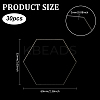 Hexagon Acrylic Chassis Display Pedestals DIY-FG0005-55B-2