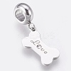 304 Stainless Steel European Dangle Charms LS-STAS-O097-19P-1