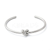 304 Stainless Steel Cuff Bangles for Women BJEW-C088-04P-4