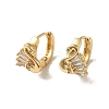 KC Gold Plated Brass Micro Pave Cubic Zirconia Hoop Earring EJEW-L271-11KCG-03-1