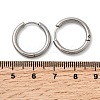 316F Stainless Steel Hoop Earrings EJEW-D341-01A-P-5