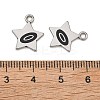 Alloy Enamel Pendants ENAM-G235-10P-01-3
