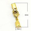 Clip Ends With Lobster Claw Clasps LS-X-KK-G144-G-1