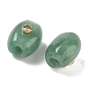 Natural Green Aventurine European Beads GG-CBA105B-02G-G-2