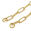 304 Stainless Steel Paperclip Chains Necklace Makings X-AJEW-P119-05G-2