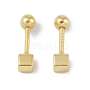 Cube 999 Fine Silver Cartilage Earrings for Women LS-EJEW-S215-25G-02-2