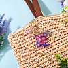 Resin Butterfly Pendant Keychains KEYC-TAC0034-03E-5