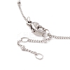 Colorful Cubic Zirconia Ring with Sun Link Bracelet with 304 Stainless Steel Satellite Chain for Women BJEW-F428-02P-4
