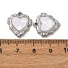 304 Stainless Steel Resin Pendants STAS-P406-15F-P-3