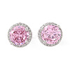 Rack Plating Brass Micro Pave Cubic Zirconia Earrings EJEW-I304-09P-07-1