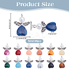 60Pcs Two Tone Acrylic Charms PALLOY-AR00040-2