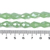 Opaque Solid Color Electroplate Glass Beads Strands EGLA-N013-J6mm-B04-4