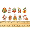 20Pcs 10 Styles Christmas Theme Alloy Enamel Pendants ENAM-FS0002-13-5
