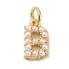 Rack Plating Brass with ABS Plastic Imitation Pearl Charms KK-B092-30B-G-1
