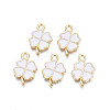 Rack Plating Alloy Enamel Pendants LS-ENAM-N055-088-04LG-1