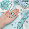 4 Strands Synthetic Turquoise Dyed Beads Strands G-BC0001-54A-01-3