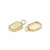 Brass Micro Pave Clear Cubic Zirconia Pendants KK-S356-767B-2
