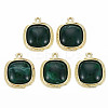 Light Gold Plated Alloy Pendants PALLOY-N154-29C-NR-1