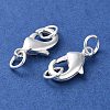 Rack Plating Brass Lobster Claw Clasps KK-F090-26S-02-2